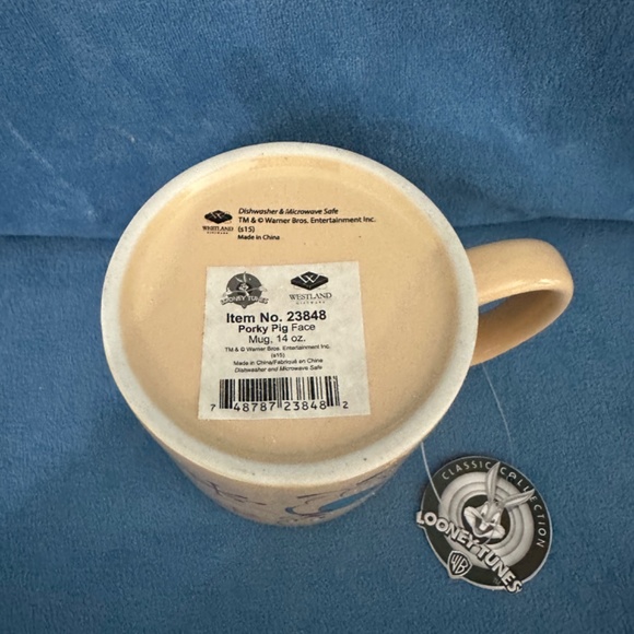 Porky Pig, Looney Tunes Vintage Westland Coffee face mug, 14 oz - Picture 5 of 5